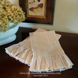Wisteria Knockoff Linen Ruffles Towel Uncommon 2011
