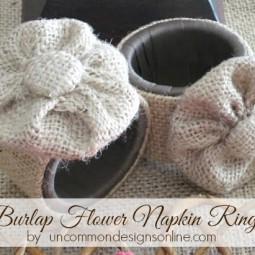burlap-flower-napkin-rings-uncommon-designs