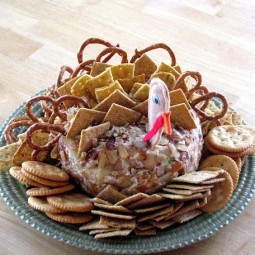 thanksgiving turkey cheese ball