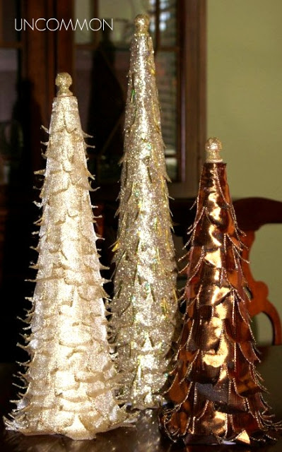 trio of trees metallic