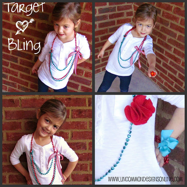 target necklace bling collage