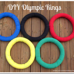 DIY Olympic Rings via www.uncommondesignsonline.com