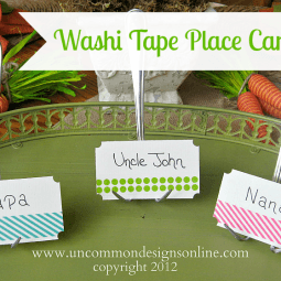 washi tape place cards