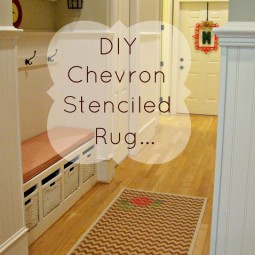 DIY Chevron Rug