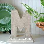 Burlap Vovered Monogram uncommon 2012 final