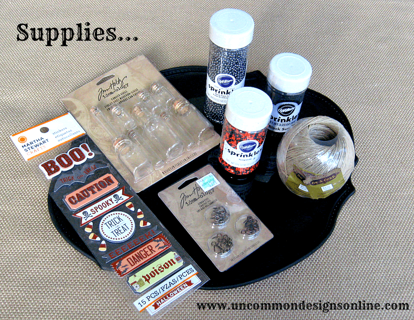  Mini Halloween Apothecary jars 