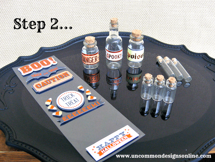  Mini Halloween Apothecary jars 