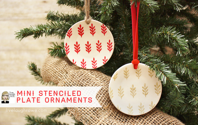 Mini Plate Ornaments Handmade Christmas ornaments