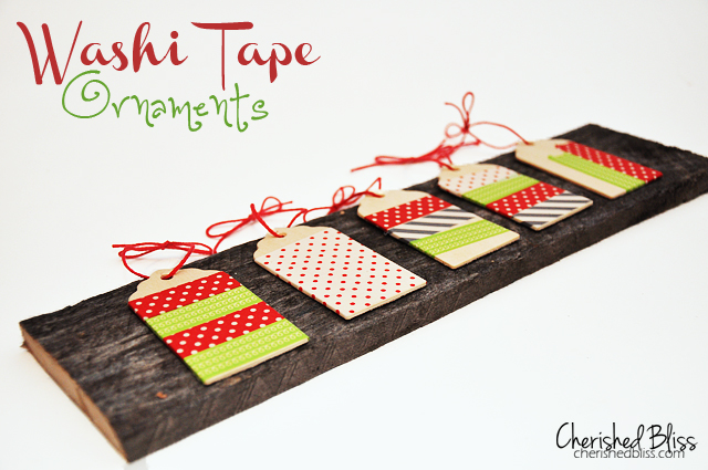 Washi-Tape-Ornaments Handmade Christmas Ornaments
