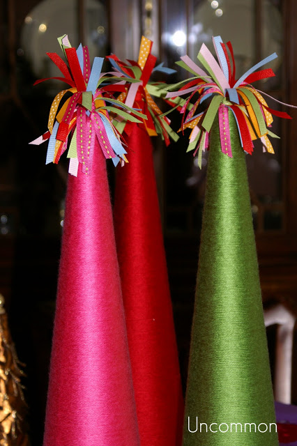 Yarn trees Christmas Yarn Trees