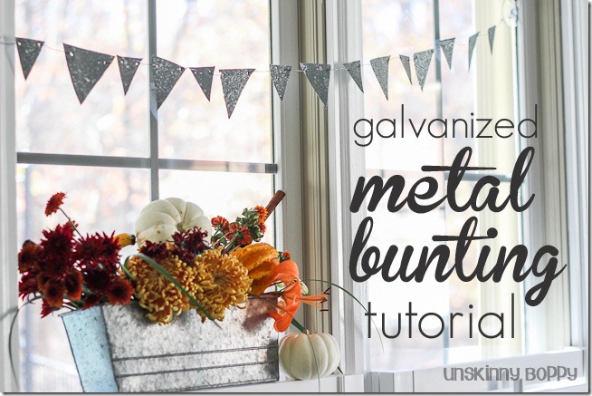 Metal Bunting Uncommonly Yours link party feature