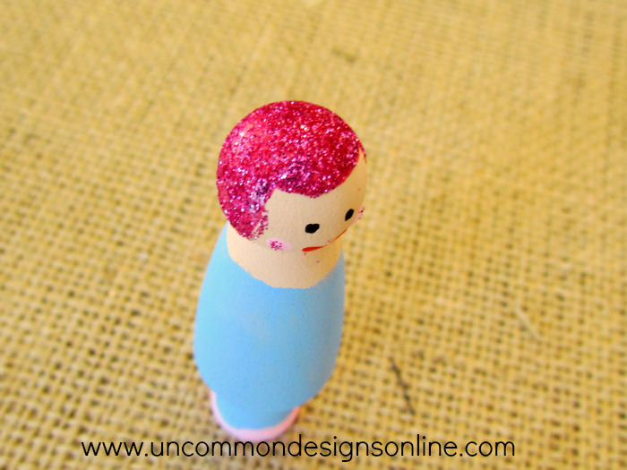 peg doll snow globe ornament peg doll snow globe ornament