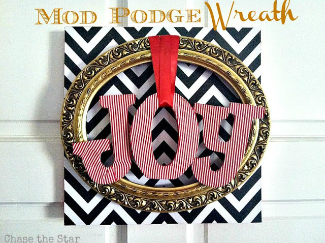 mod podge wreath mod podge wreath