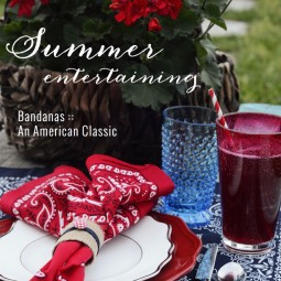 bandana placesetting