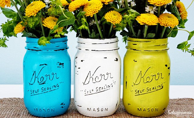 Painted Mason Jars