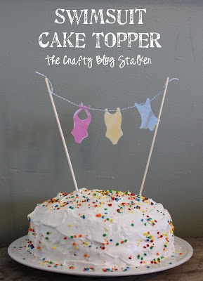 swimsuit cake topper