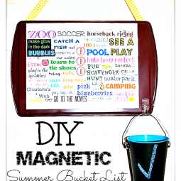 diy magnetic summer bucket list