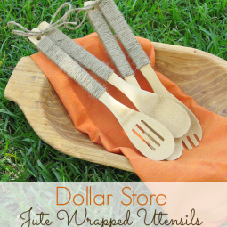 Fast and Easy Jute Wrapped Utensils. Whip up a set in no time! www.uncommondesignsonline.com