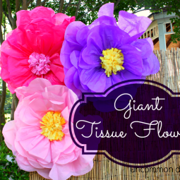 giant tissue flowers