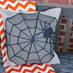 spider web pillow