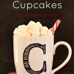 Hot Chocolate Cupcakes in a Mug by www.uncommondesignsonline.com #Cupcakes #HotChocolate