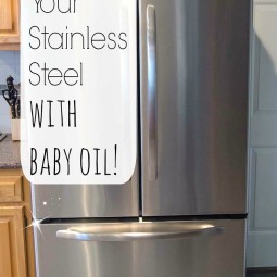 How to Clean Stainless Steel Appliances with Baby Oil via www.uncommondesignsonline.com