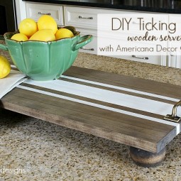 diy-ticking-stripe-wooden-server-americana-decor-chalky-finish-uncommondesigns