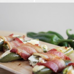 Bacon Wrapped Jalapenos with Cream Cheese Recipe www.uncommondesignsonline.com