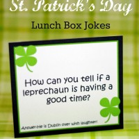 Free Printable Lunch Box Jokes for St. Patrick's Day www.uncommondesignsonline.com