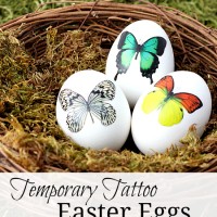 Decorate Easter Eggs with Temporary Tattoos... So pretty and elegant! via www.uncommondesignsonline.com #Easter
