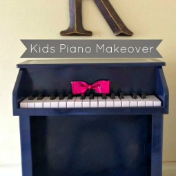 Kids Piano Makeover via www.uncommondesignsonline.com