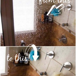 How to keep your Shower clean with Rain X www.uncommondesignsonline.com