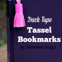 duck tape tassel bookmarks