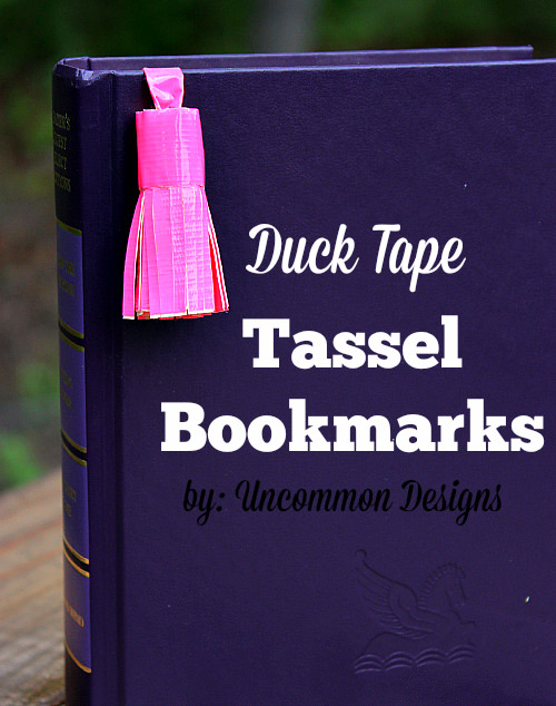 duck tape tassel bookmarks