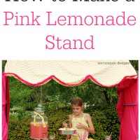 Make A Pink Lemonade Stand with a Fort Magic Fort Building Kit and a little imagination! www.uncommondesignsonline.com