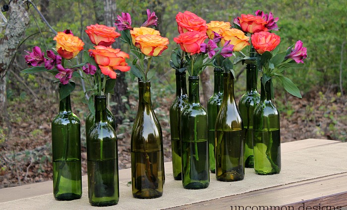 Easy and Elegant Wine Bottle Centerpiece
