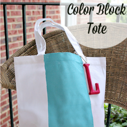 Make a Color Block Tote for Spring with Uncommon Designs