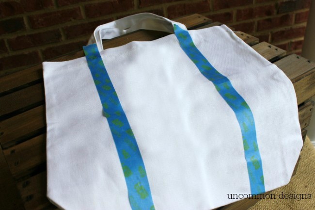 color block canvas tote
