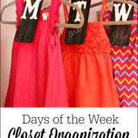Days of the Week Closet Organizers. Ease school morning stress with these functional and adorable chalkboard clothing dividers. www.uncommondesignsonline.com