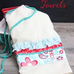 Make a Summer Inspired Flour Sack Towel www.uncommondesignsonline.com #OneCraftySummer