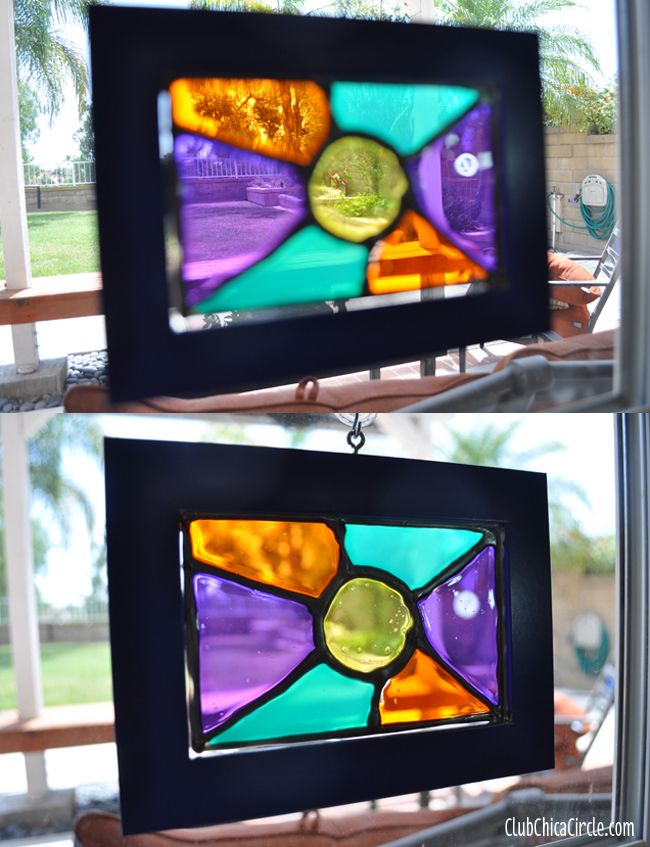 Glass Stained Frame Suncatchers Designs