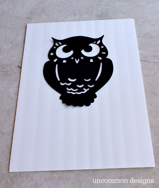 DIY Dollar Store Halloween Art by Uncommon Designs
