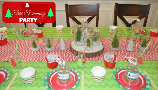 Get the kids in on the fun this holiday season and throw a Tree Trimming Party! via Uncommon Designs