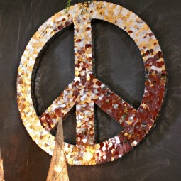 Make a Peace Sign Wall Art Piece for the Holidays by Uncommon Designs