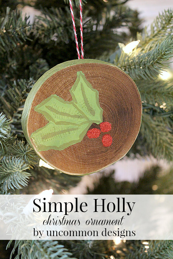 simple holly christmas ornament uncommon designs christmas ornament designs