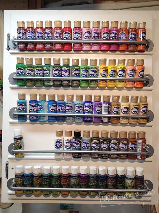Craft Paint Storage Ideas Designs