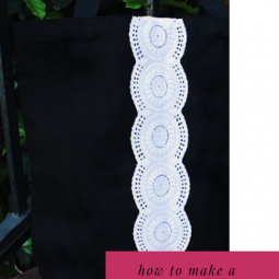 Make a lace tote bag in just five minutes!
