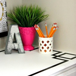 greek key desk tutorial square