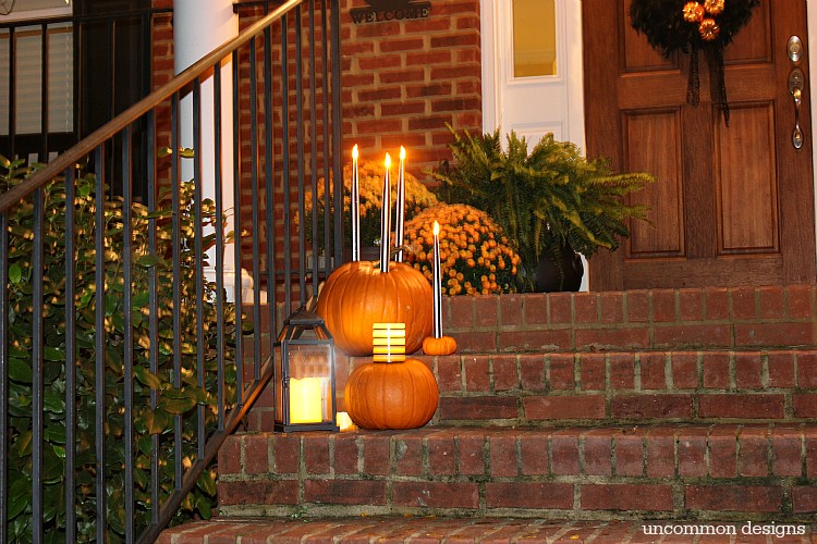 DIY Candlestick Pumpkins