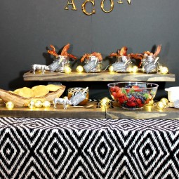 Throw a fun holiday brunch with a themed bacon bar. It is so much fun and who doesn't love bacon? You can also enter to win bacon for a year!